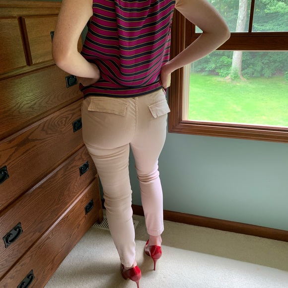J.Crew women’s skinny cargo-style pants. Size 26. Light beige-pink - Picture 2 of 7